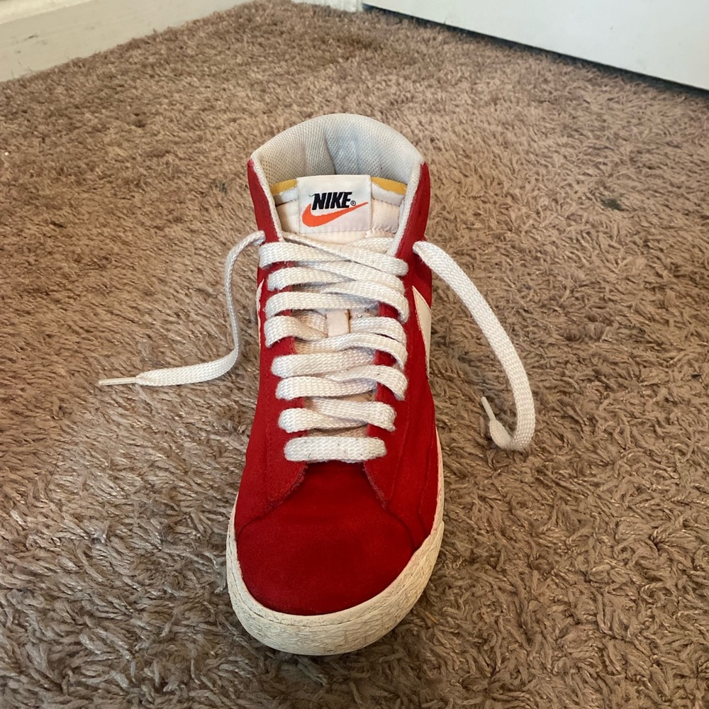 Red Nike blazers
